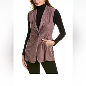 $5275  NWT Brunello Cucinelli Womens Leather Jacket Purple Suede Sz 42 Sz 6 Sz M